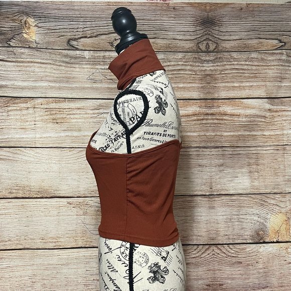 SHEIN X PRIVY2 Ways Ribbed Knit Cop Top‎ - Picture 8 of 8